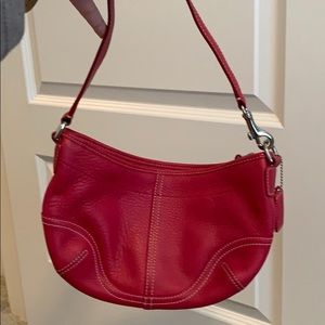 Fuchsia Leather Coach purse